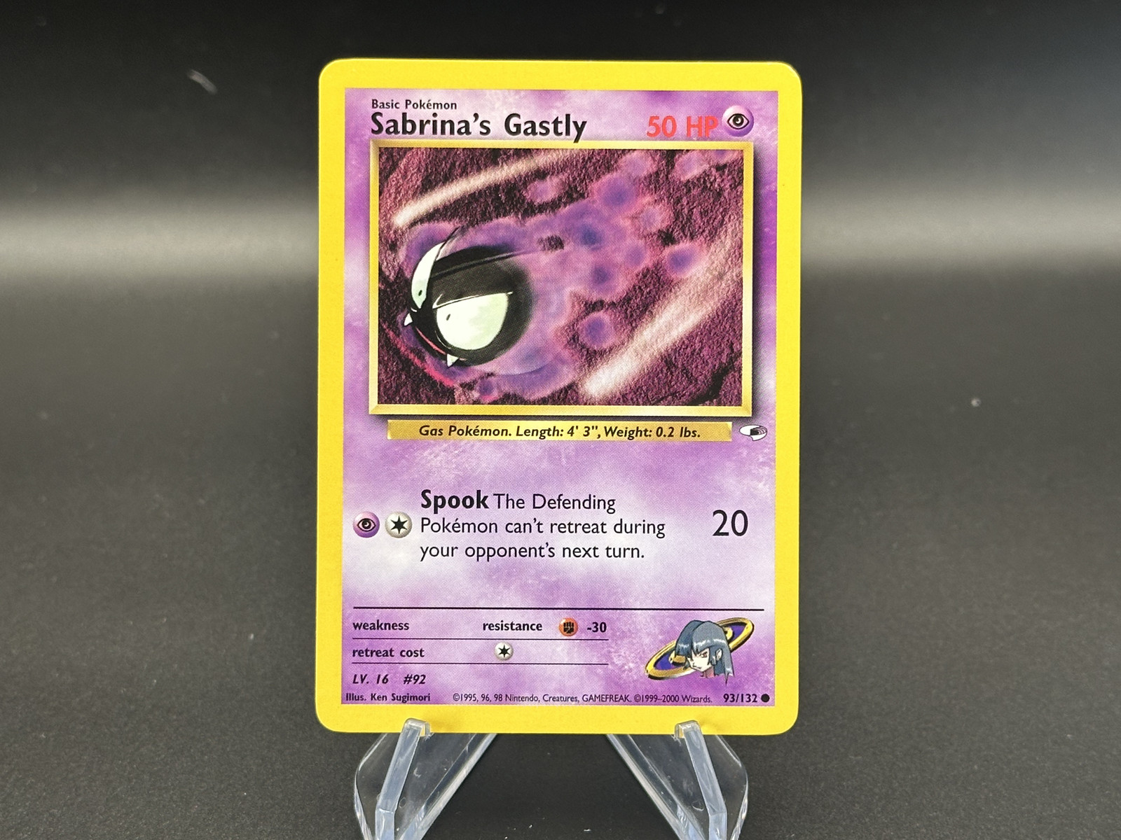 Sabrina's Gastly - 93/132 Gym Heroes - Pokémon TCG - 2000