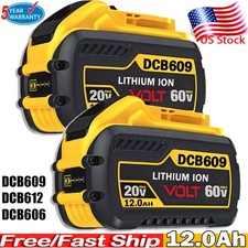 2PACK For DEWALT DCB609-2 20V/60V MAX FLEXVOLT 12Ah Li-Ion Battery DCB609 DCB606