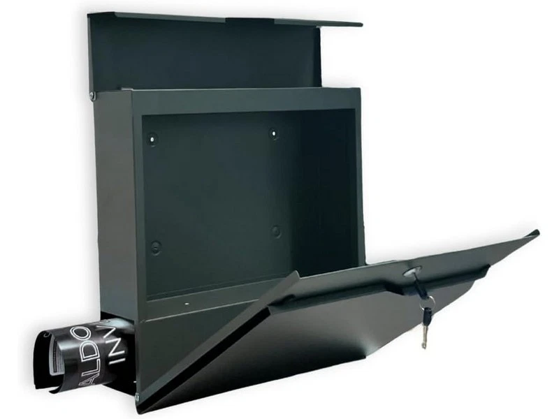 CASSETTA POSTALE DESIGN MODERNO DA ESTERNO IN ACCIAIO BUCA POSTA ANTIRUGGINE - Immagine 2 di 3