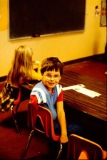 JAN 1985 Kids In Classroom Ektachrome Slide CO-N