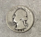 1941-D Washington Quarter 90% Silver Circulated Denver Mint Actual Coin Shown