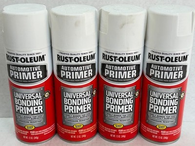 (4) RUSTOLEUM 286793 FLAT WHITE UNIVERSAL BONDING PRIMER CORROSION RESISTANT