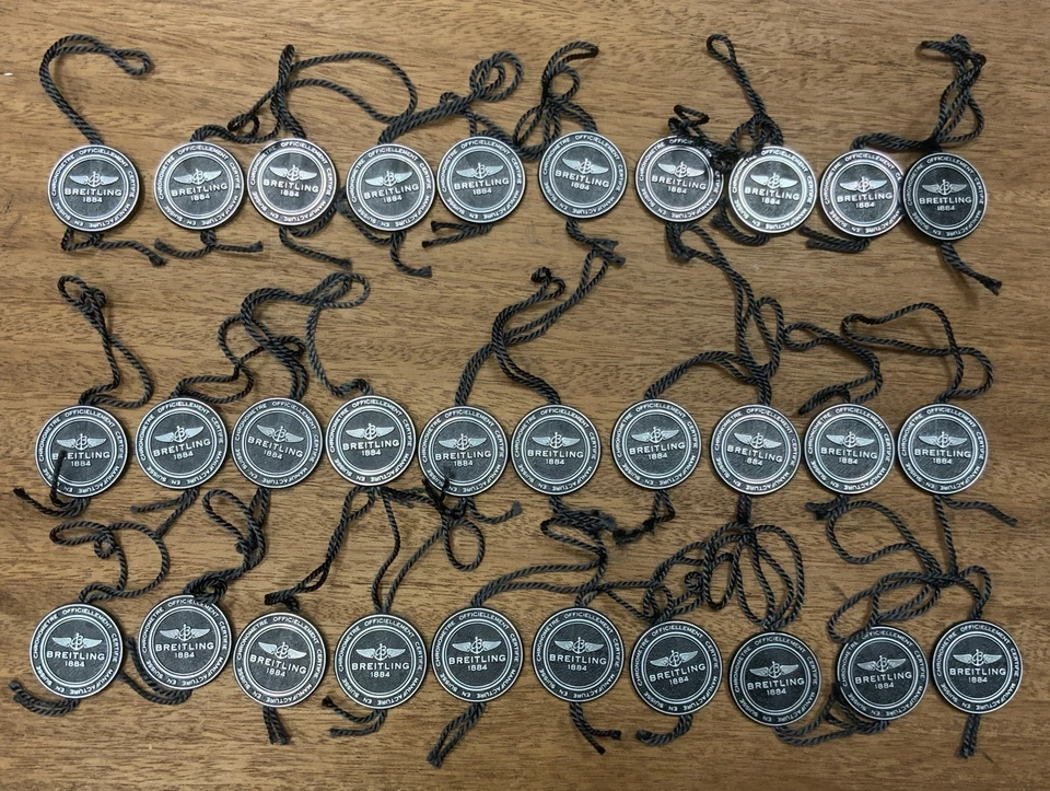 Lot De 30 Tags, Étiquette Label Breitling, Pour Montre Breitling - Photo 1/4