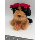 Dan Dee Christmas Dog Plush Brown Black Reindeer Antlers Animated Jingle Bells