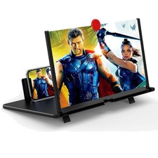 18" for Cell Phone, Mobile Phone 3D HD Magnifying Projector Screen Enlarger f...