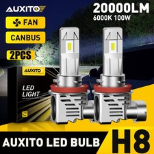 AUXITO H11 H9 LED Headlight Super Bright Bulbs Kit 40000LM HIGH/LOW Beam 6500K
