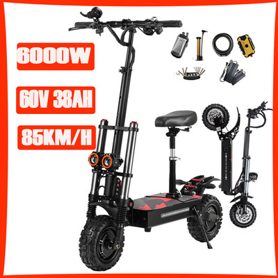 BOYUEDA S3 Folding E-Scooter 6000W Dual Motor 60V 38AH E-Scooter Off-Road 85KM/H
