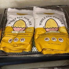 2 BAGS - Orgnisulmte Whole Egg Powder 8 Ounce Each