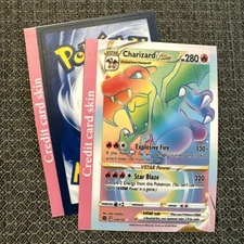 Charizard VStar Pokémon Debit Credit Card Skin - Small Chip - Matte Colorful 