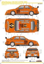 Alfa Romeo 155 V6 TI Jägermeister Decal für Tamiya 1:24