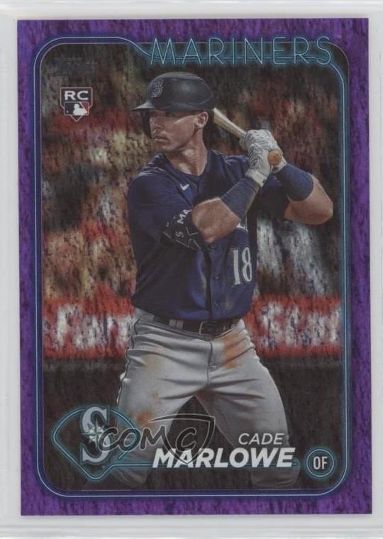 2024 Topps Series 1 Purple Holofoil /799 Cade Marlowe #286 Rookie RC