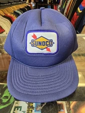 Vtg Sunoco Insulated Snapback Hat San Sun