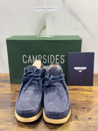 Sebago Koala Mid Piel Suede Azul Zapato Hombre Icono Sebago 42 - Imagen 2 de 7