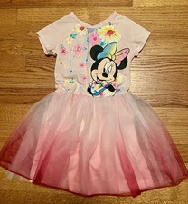 Disney Girls Dress Size 6 / 6X - Minnie Pink Floral Layered Lined Tulle Skirt