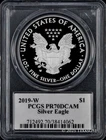 2019-W $1 American Silver Eagle PCGS PR70DCAM - Mercanti Signed