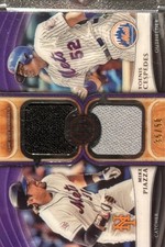 2018 TOPPS TRIBUTE DUAL RELICS MIKE PIAZZA / YOENIS CESPEDES MEM, DUAL RELICS