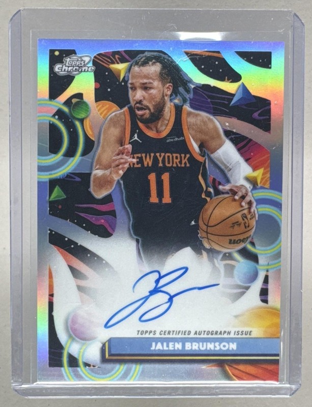 Jalen Brunson 2025 Topps Cosmic Chrome #CCA-JB Auto