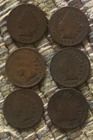 Indian Cents 1890,1892X2,1898,1887,1881 Get (6) Exact Penny’s Old Coins Q204