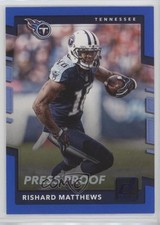 2017 Panini Donruss Press Proof Blue Rishard Matthews #165 uw8