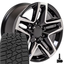 Oe Wheels Cv34b 18x8.5 Machined Rims 27565r18 At Tires Tpms Set 6x139.7 26et