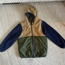 Oshkosh B Gosh Boys Reversible Colorblock Jacket Fleece Size L/7