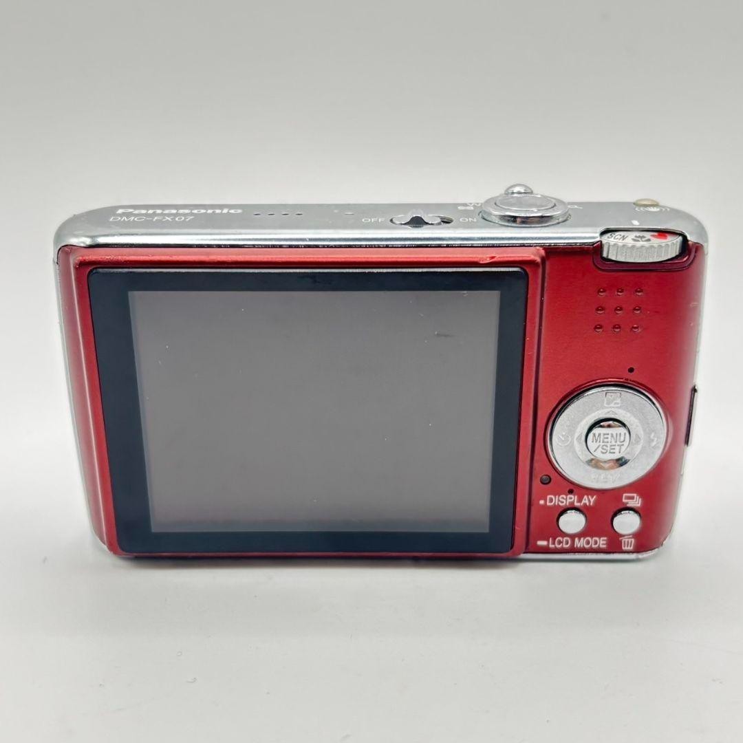 Panasonic LUMIX DMC-FX07 Digital Camera Red with New Battery Used