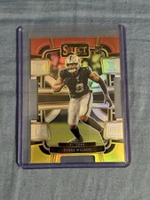 2023 Panini Select - Concourse Tyree Wilson #60 Red & Yellow Prizm Die-Cut (RC)