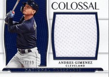 2022 Panini National Treasures Colossal Materials 23 Andres Gimenez Jersey/99 BB