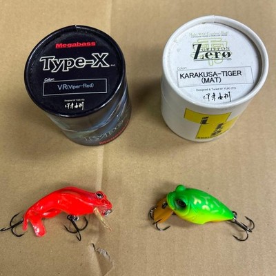 Megabass TYPE-X GRIFFON ZERO 2pcs Set, 2004, Red & Tiger, Hard Lures