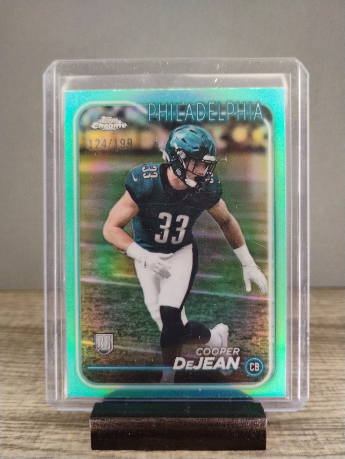 2024 Topps Chrome - Rookies Cooper DeJean #232 Aqua Refractor /199 (RC)