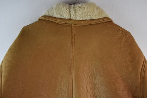 Shearling Original Womans Brown Soft Shearling Button Jacket Size 42 - Picture 8 of 9