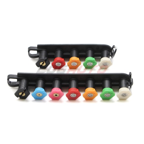 Kit punte spruzzatore alimentazione ugello idropulitrice alta pressione con supporto 1/4" Quick 4000PSI - Foto 5 di 13