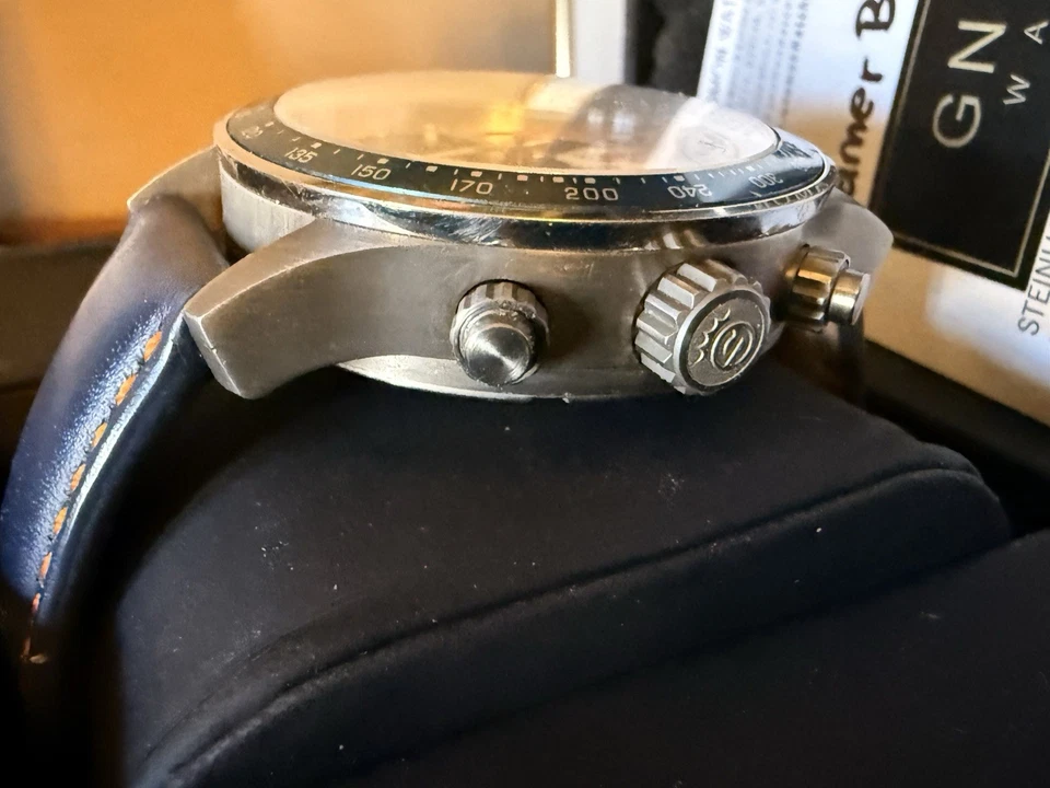 Steinhart Racetimer 7750 Chronograph Blue Dial - Image 2 of 4