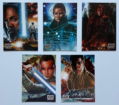 Topps Star Wars Galaxy 2018 Complete Legends Insert Set C1-C5 Pack Fresh