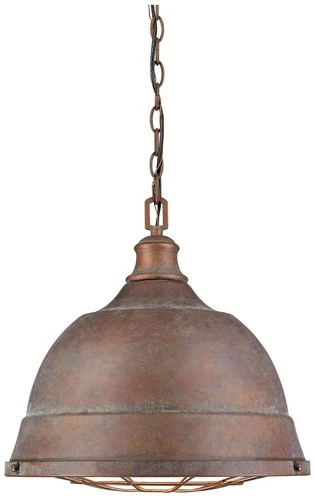 Golden Lighting Bartlett 16 1/2" Wide Copper Patina Pendant Light - Picture 2 of 5