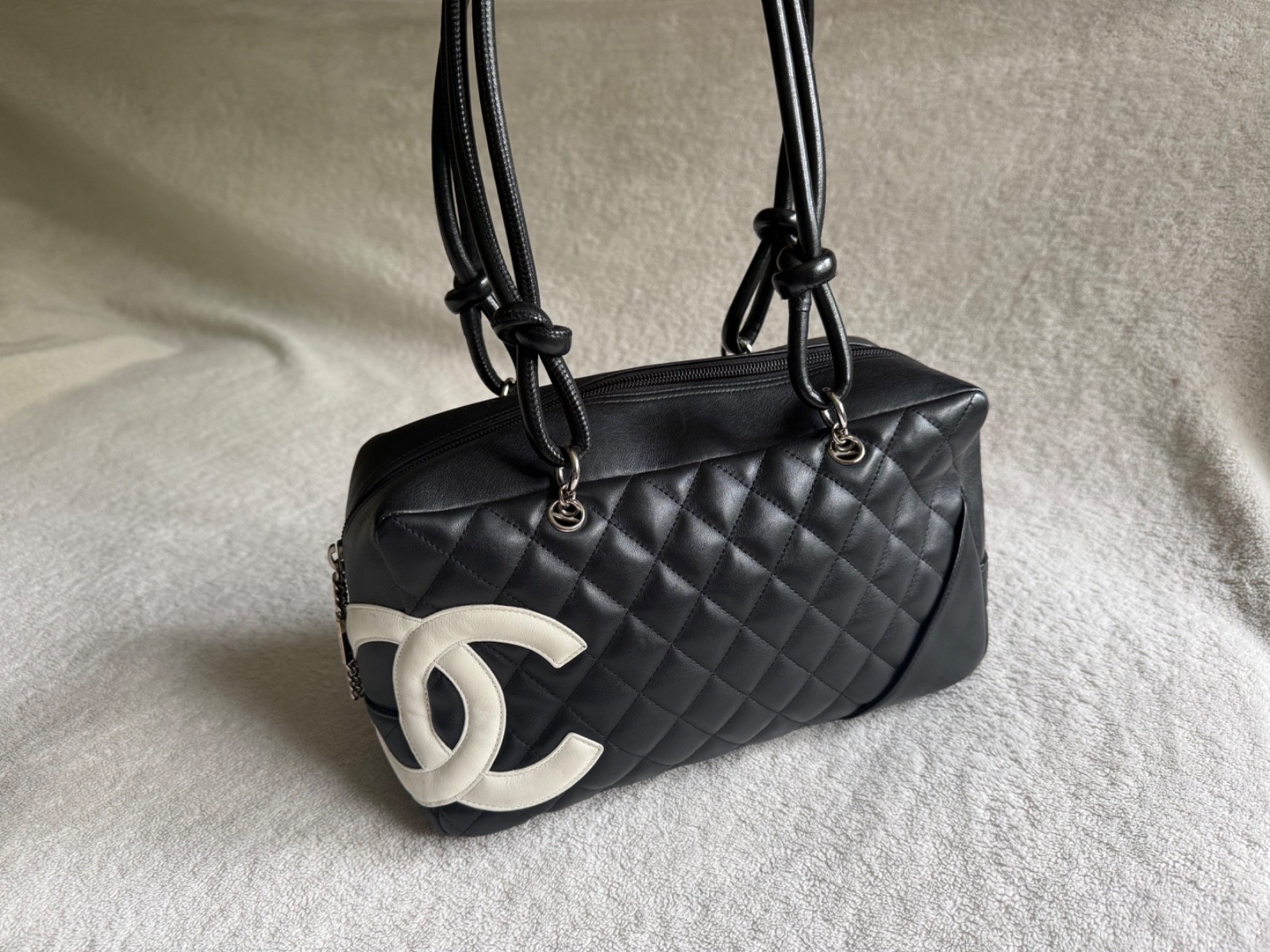 Chanel Cambon Bowler Bag Quilted Leather Medium image 2