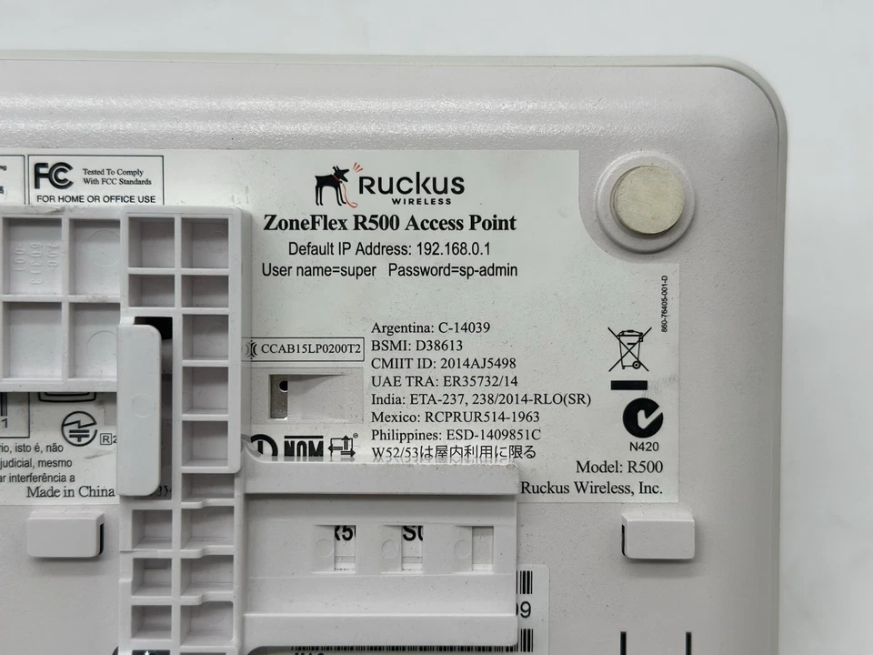 Ruckus Zoneflex R500 Dualband Wireless Access Point - Image 4 of 4