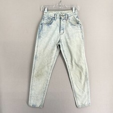 Vintage Lee Riders Womens Mom Jean Acid Wash Fits 24x29 High Waist 80s USA
