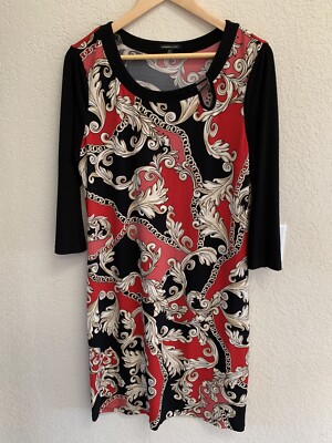Rafaella Studio Black / Pink Dress Size 14