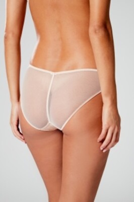 Slip Chantal Thomass Taille 42 'Encens Moi' - Dentelle & Résille - Beige Doré - Neuf Étiqueté