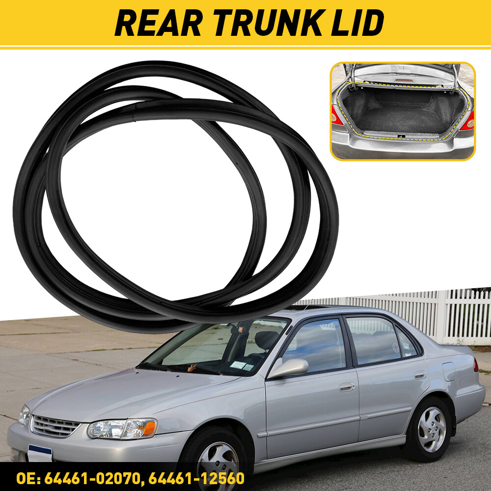 Rubber Weatherstrip Rear Trunk Lid Fit For 2003-2008 Toyota Corolla Seal Strip