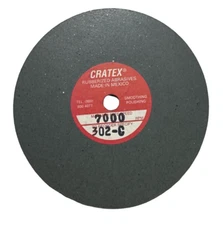 Cratex 3" x 1/8" x 1/4" - Resin Bonded Rubber Wheel (Coarse Grit)