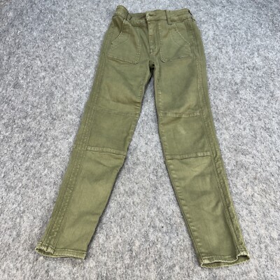 American Eagle Youth Size 0 Regular Green Next Level Stretch High Rise Jegging