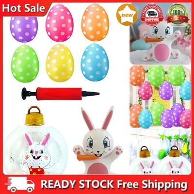 Easter Colored Eggs Balloon Multifunction Lovely Rabbit Balloon for Home Decor