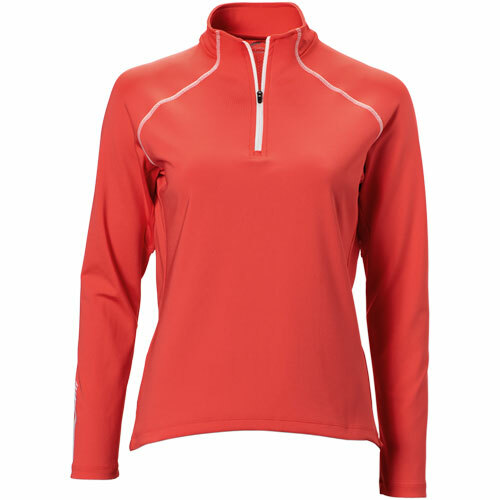 Sun Mountain Womens Second Layer 1/4 Zip Pullover in Lipstick - Picture 1 of 2