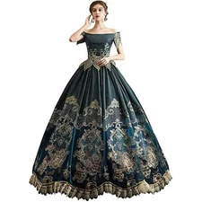 KEMAO 18th Century  Elegant  Victorian Wedding Dress Rococo Ball Gown