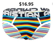 Andrew Christian California Stripe Brief - Almost Naked - 92679 - Multi