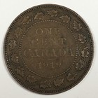 1919 Canada 1 Cent - George V - Very Good (VG) KM#21 - 5400-AH — photo 1