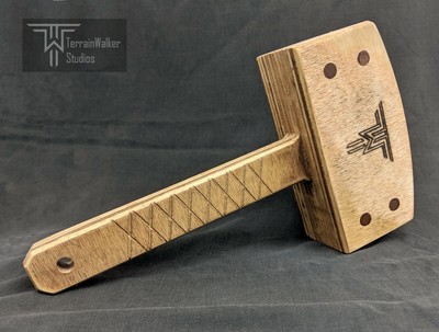 Weighted Plywood Deadblow Wooden Mallet - w Customization 