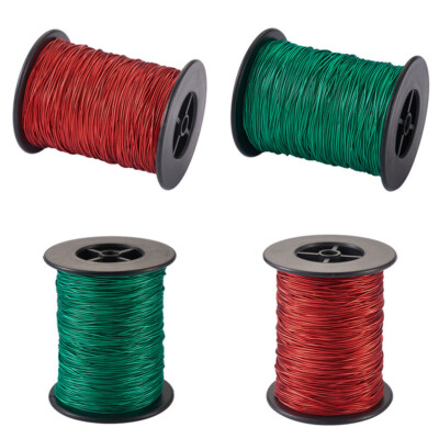 109 Yards Rot Elastische Kordeln 1 mm Metall Dehnbar Runde Schnüre Schmuck Handwerk